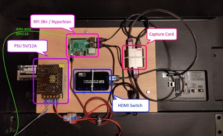 Hook up Led to Pi Pwm Dam Hyperion