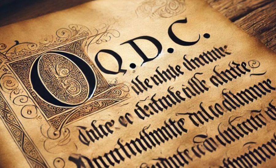 Q.D.C.Old English Abbreviation